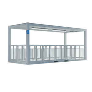 Terrasse modulaire couverte 20 pieds